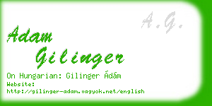 adam gilinger business card